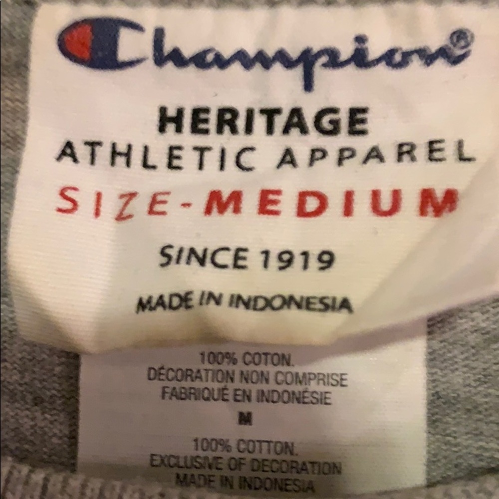 CHAMPION gray multi colored tee shirt size M. - Picture 4 of 5